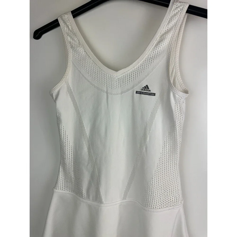 Adidas X Stella McCartney Barricade White Tennis Dress No Shorts Size Small - Picture 5 of 16